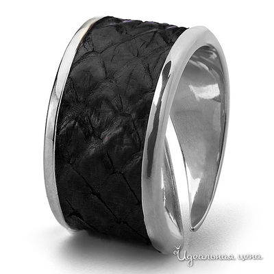 Кольцо Bon Vie, цвет черный