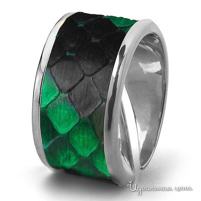 Кольцо Bon Vie, цвет изумрудный