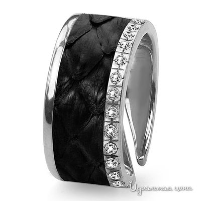 Кольцо Bon Vie, цвет черный