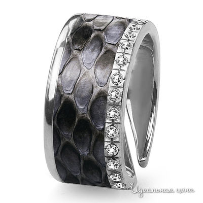 Кольцо Bon Vie, цвет серый