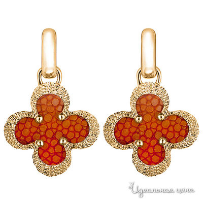 Серьга Bon Vie, цвет Оранжевый