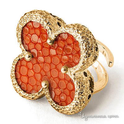 Кольцо Bon Vie, цвет Оранжевый