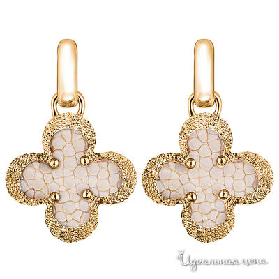 Серьга Bon Vie, цвет Белый