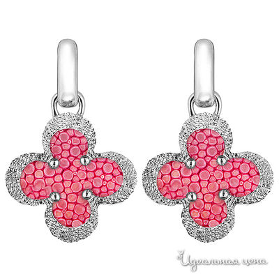 Серьга Bon Vie, цвет розовый