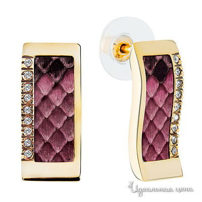 Серьги Bon Vie, цвет розовый