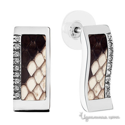 Серьги Bon Vie, цвет бежевый