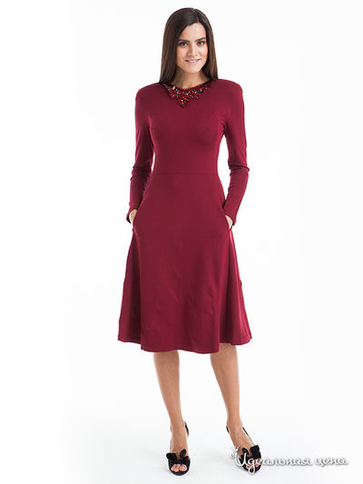 Платье Leo Mayers, цвет бордовый