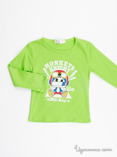 Лонгслив Happy Bear, цвет салатовый