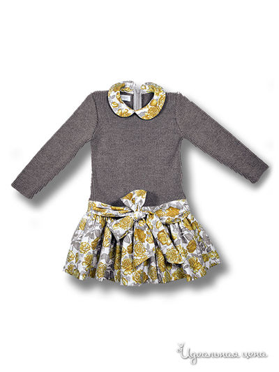 Платье Foque, цвет коричневый, желтый