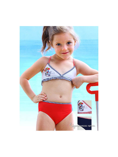 Купальник Keyzi, цвет красный, белый