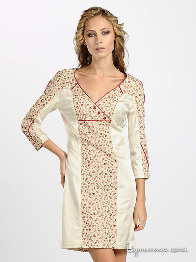 Платье Maria Rybalchenko, цвет бежевый, коралловый