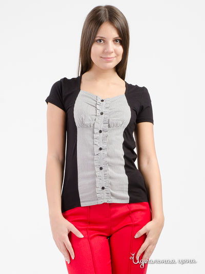 Блуза Ikiler, цвет черный, белый