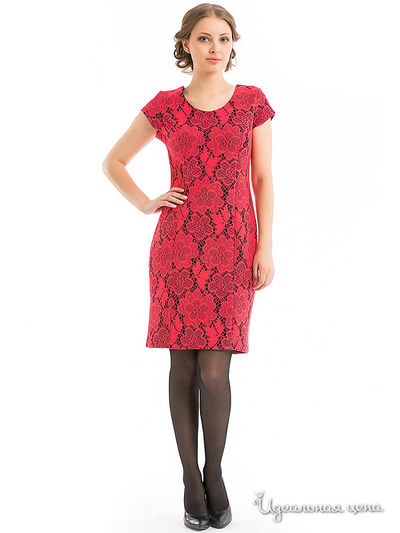 Платье Remix, цвет черный,красный