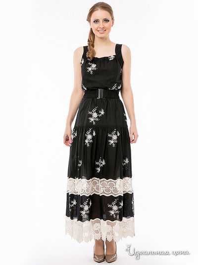 Платье Remix, цвет черный  купон  кружево