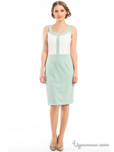 Платье Remix, цвет светло-зеленый, молочный