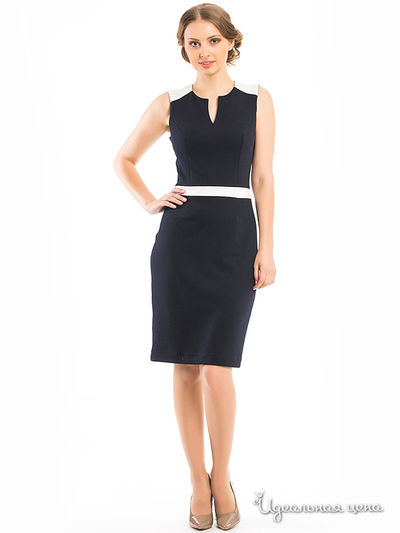 Платье Remix, цвет темно-синий/ молочный