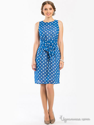 Платье Remix, цвет синий/белый/горох