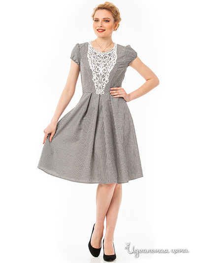 Платье Remix, цвет черное, белое