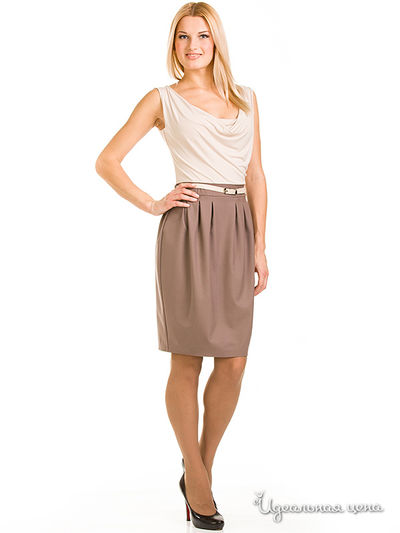 Платье Remix, цвет бежевое, коричневое