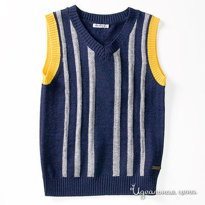 Жилет Gulliver, цвет цвет синий / белый / желтый
