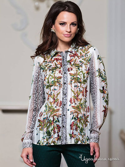 Блуза E. Levy, цвет мультиколор