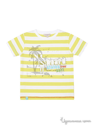 Футболка PlayToday, цвет белый, желтый