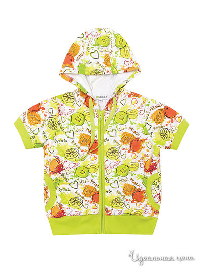 Толстовка S’COOL!, цвет зеленый, желтый, оранжевый