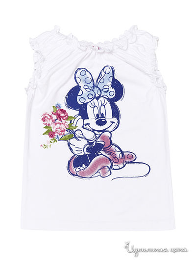 Футболка PlayToday, цвет белый, розовый