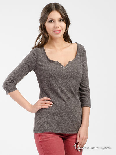 Лонгслив Tom Tailor, цвет серый