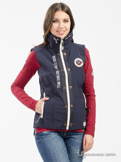 Жилет Tom Tailor, цвет синий