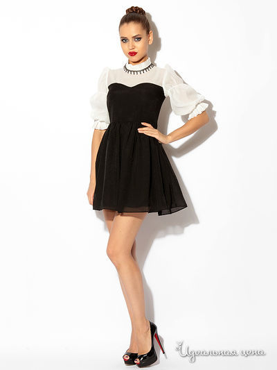 Платье Tutto Bene, цвет черный, белый