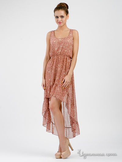 Сарафан Kontatto, цвет темно-розовый, бежевый