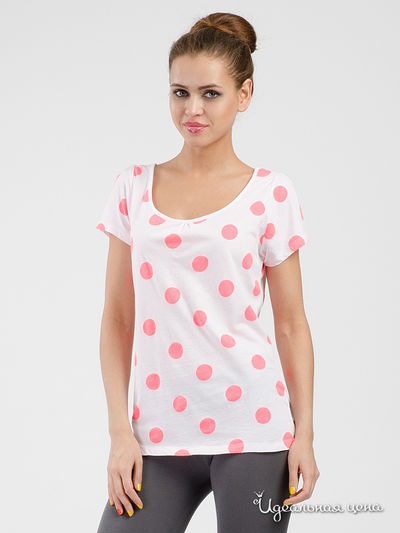 Футболка Kontatto, цвет белый, розовый