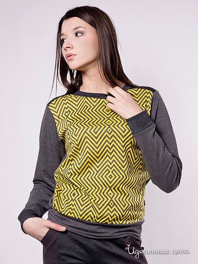 Джемпер Formalab, цвет желтый, темно-серый