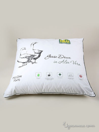 Подушка, 70x70 см Togas, цвет Белый