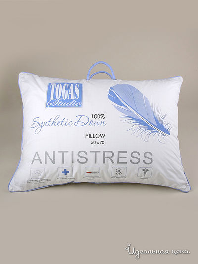 Подушка, 50x70 см Togas, цвет Белый