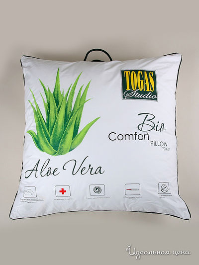 Подушка 70x70 см Togas, цвет белый