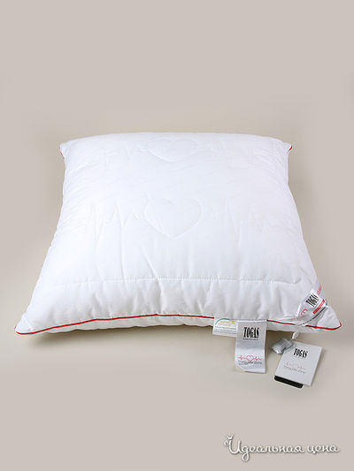 Подушка, 70x70 см Togas, цвет белый