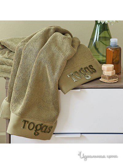 Полотенце, 50x100 см Togas, цвет оливковый