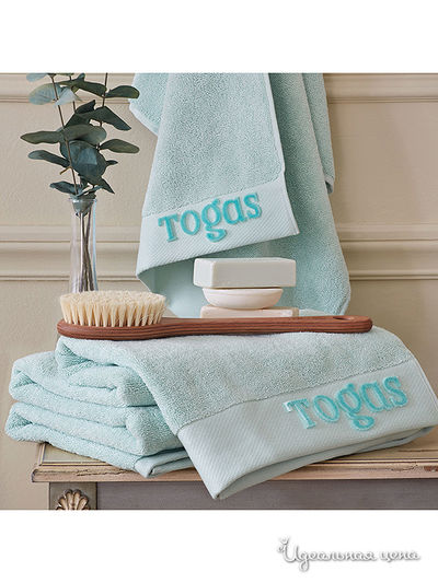 Полотенце, 70x140 см Togas, цвет бирюзовый