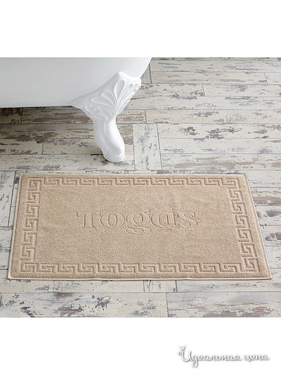 Коврик для ванной 50x80 см Togas, цвет бежевый