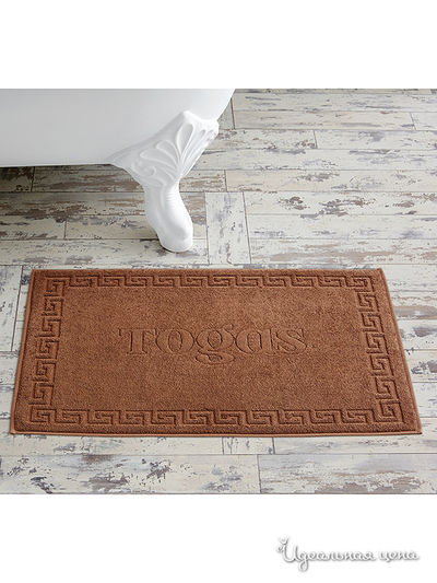 Коврик для ванной 50x80 см Togas, цвет коричневый