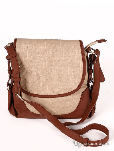 Сумка Pepe Moll, цвет бежевый с коричневым