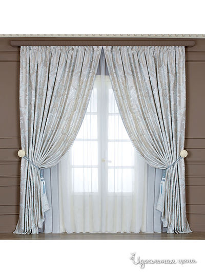 Комплект штор Togas, цвет голубой