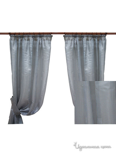 Шторы, 140x180 см - 2 шт Togas, цвет голубой
