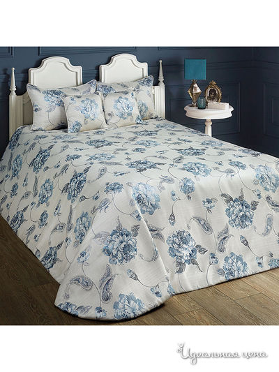 Покрывало 260x260 см, подушки 40x40 см - 2 шт Togas, цвет голубой