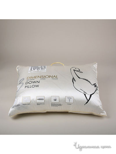 Подушка, 50x70 см Togas, цвет белый