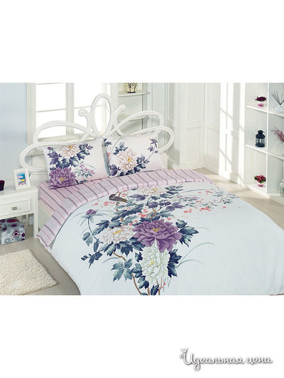 Комплект постельного белья Евро Togas, цвет сиреневый
