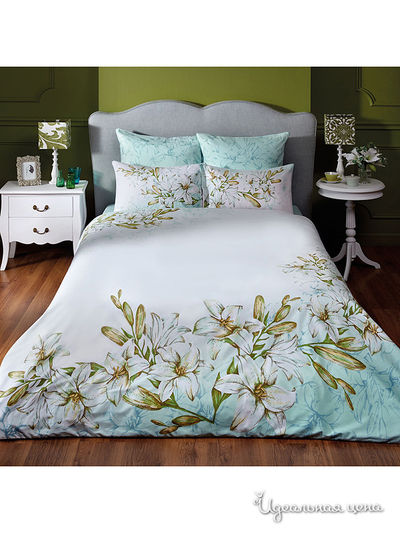 Комплект постельного белья 1,5 - спальный Togas, цвет белый, голубой