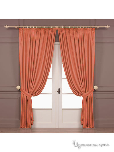 Шторы, 200x275 см Togas, цвет терракотовый